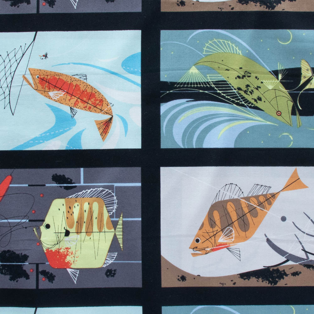 Lakehouse Panel, Lakehouse 2023 by Charley Harper for Birch Organic